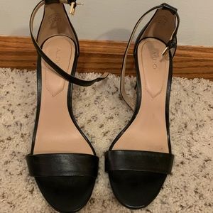 Aldo strappy black heal